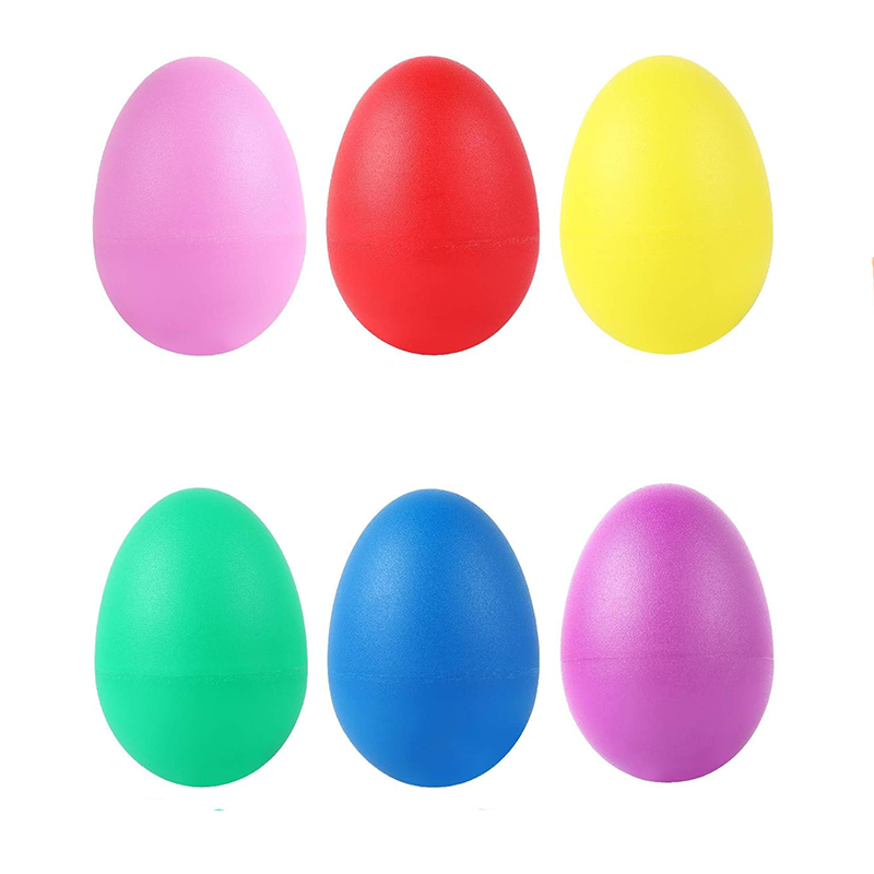 2Pcs Plastic Egg Shakers Percu - Musical Instrument Maraca 评论和价格