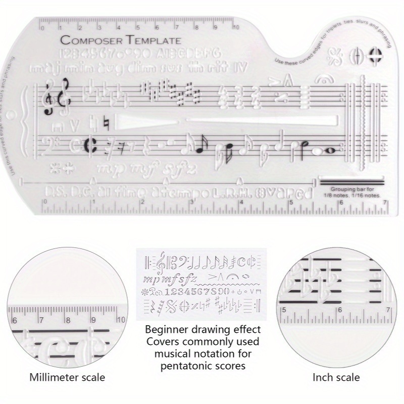 Multifunctional Five Line Staf - Musical Instrument In Drawing 评论和价格