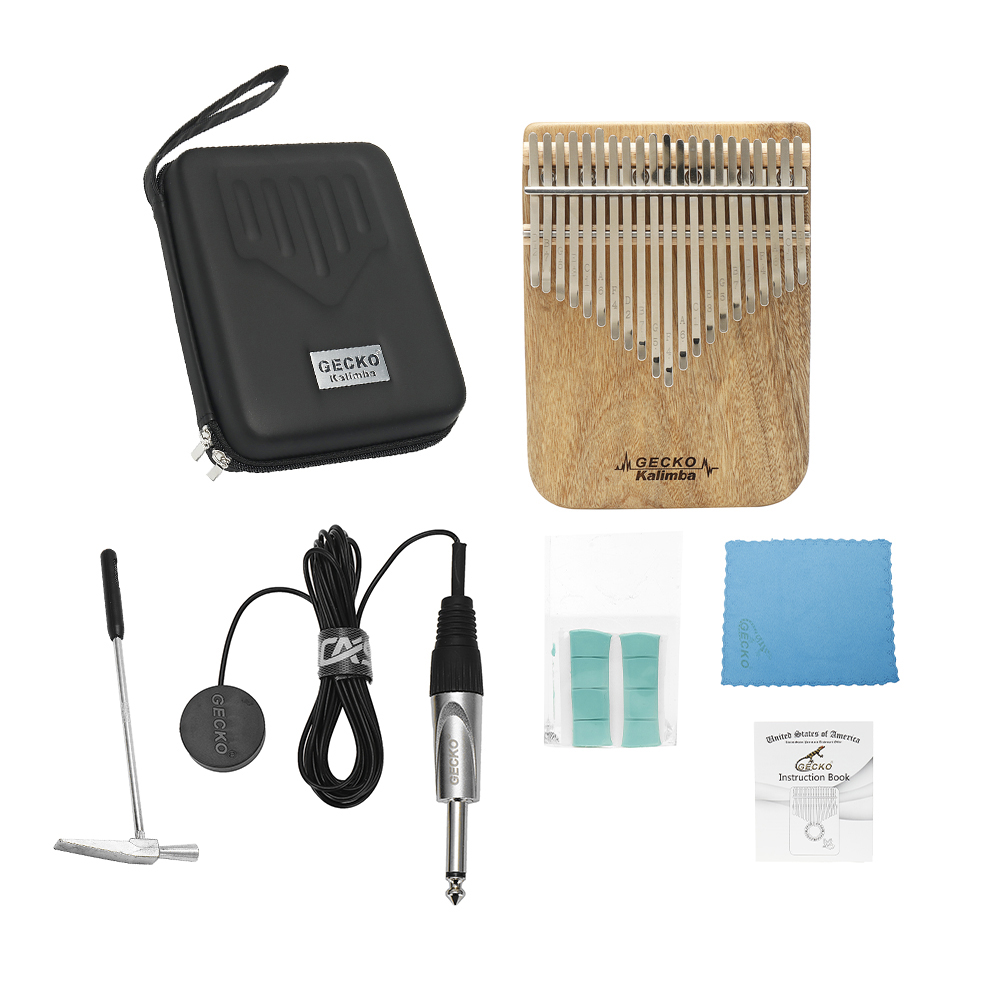 GECKO Kalimba 21-Key Camphor W - Musical Instrument African 评论和价格