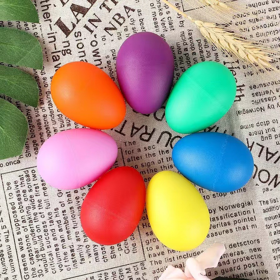 2Pcs Egg Shakers Plastic Percu - Musical Instrument Maraca 评论和价格