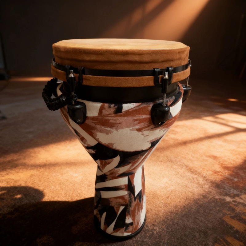 New 12-inch African drum mecha - Musical Instrument African 评论和价格