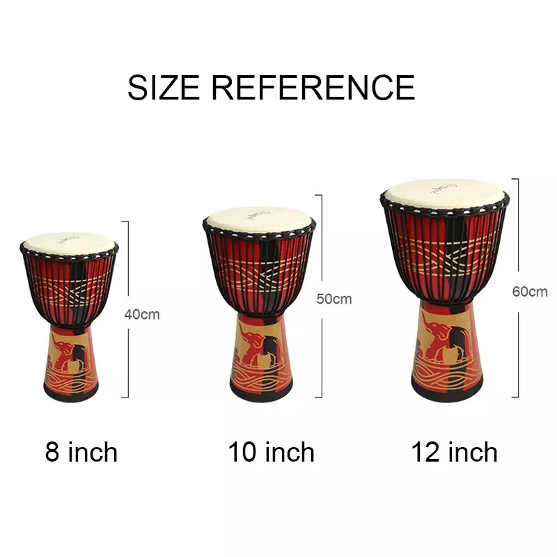 Adult Size12 Inch African Djem - Musical Instrument African 评论和价格