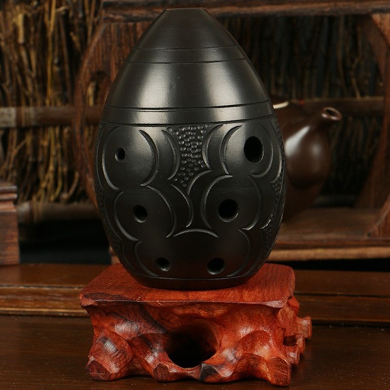 8 Holes Ocarina Black Portable - Musical Instrument Maraca 评论和价格