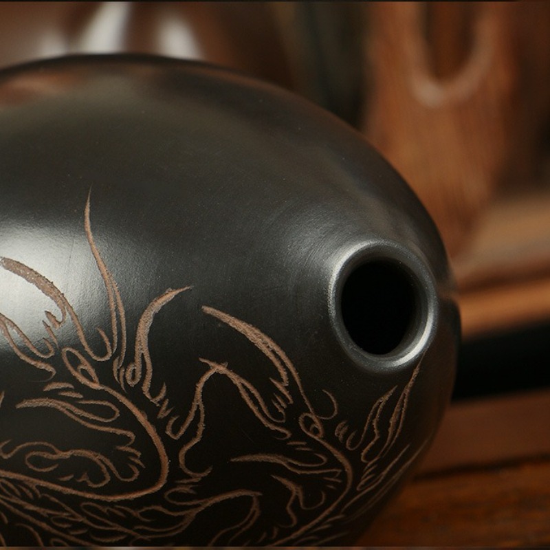 8 Holes Ocarina Black Portable - Musical Instrument Maraca 评论和价格