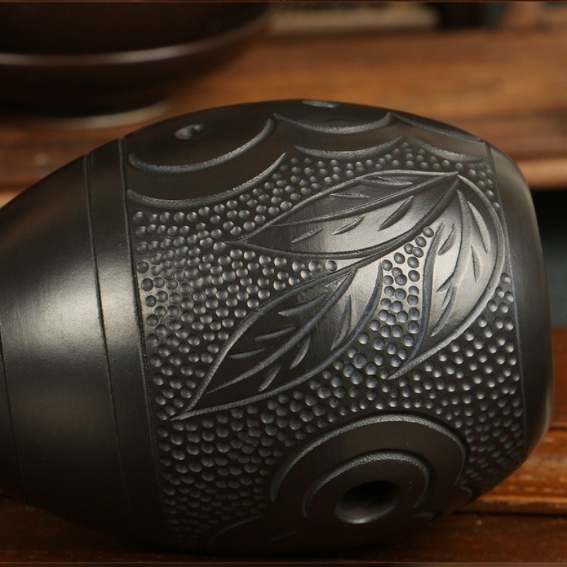 8 Holes Ocarina Black Portable - Musical Instrument Maraca 评论和价格