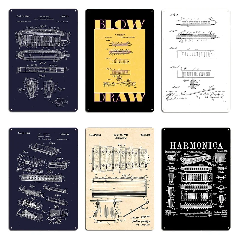 Hohner Harmonica Patent Player - Musical Instrument In Drawing 评论和价格